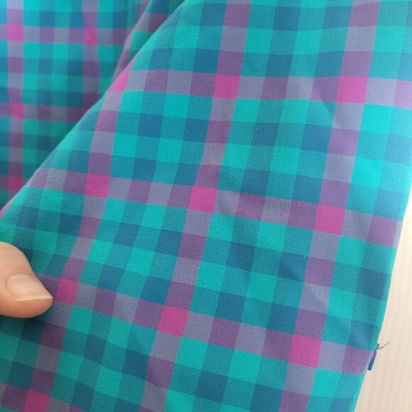 Duluth Trading Co Plaid Vented Tunic Button Front Shirt Women's Medium Gorpcore - Picture 10 of 10